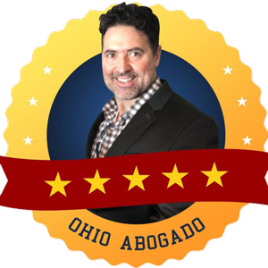 Ohio Abogados - Foto del logotipo de la empresa Ohio Abogado con una foto del abogado Patrick Merrick en el centro.